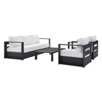 Modway EEI-5749 Tahoe 4-Piece Outdoor Patio Powder-Coated Aluminum Set