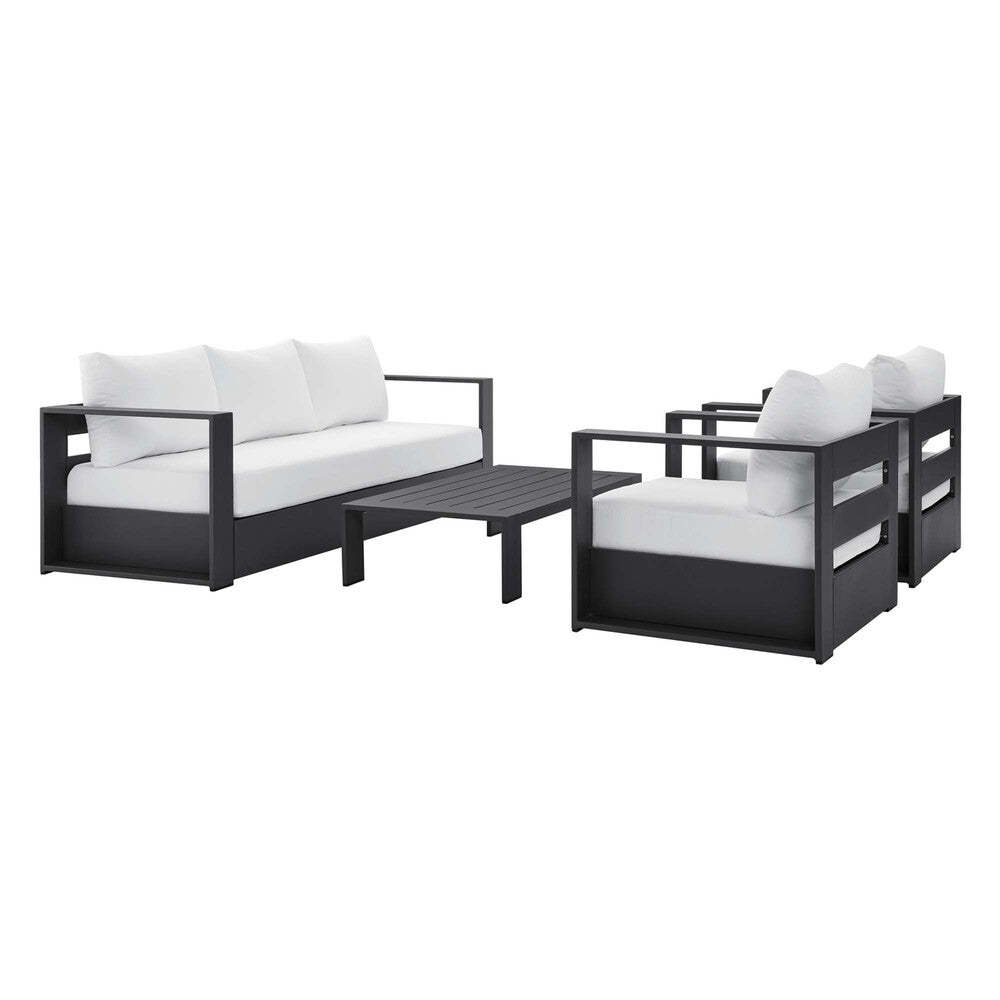 Modway EEI-5749 Tahoe 4-Piece Outdoor Patio Powder-Coated Aluminum Set