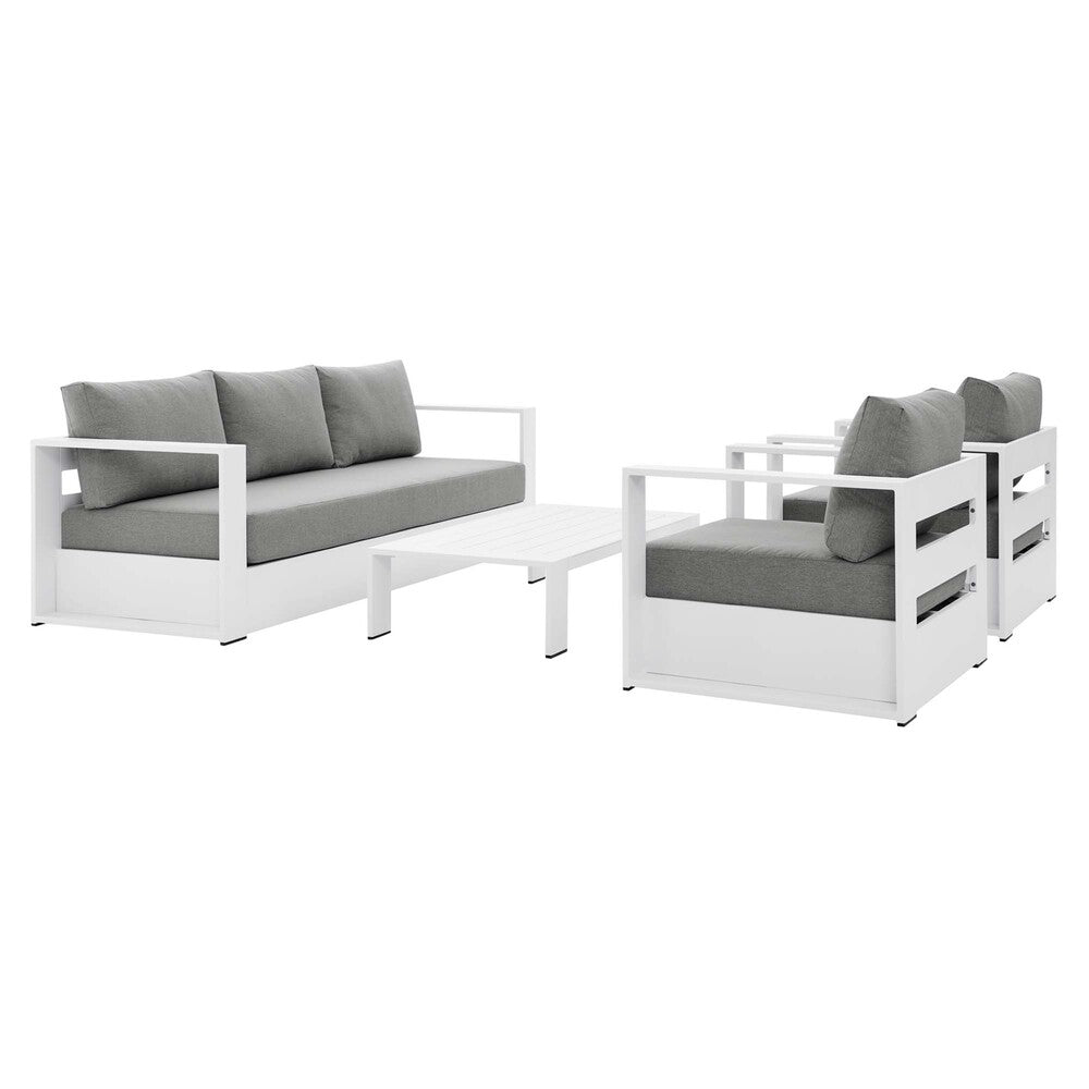 Modway EEI-5749 Tahoe 4-Piece Outdoor Patio Powder-Coated Aluminum Set