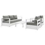 Modway EEI-5749 Tahoe 4-Piece Outdoor Patio Powder-Coated Aluminum Set