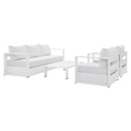 Modway EEI-5749 Tahoe 4-Piece Outdoor Patio Powder-Coated Aluminum Set
