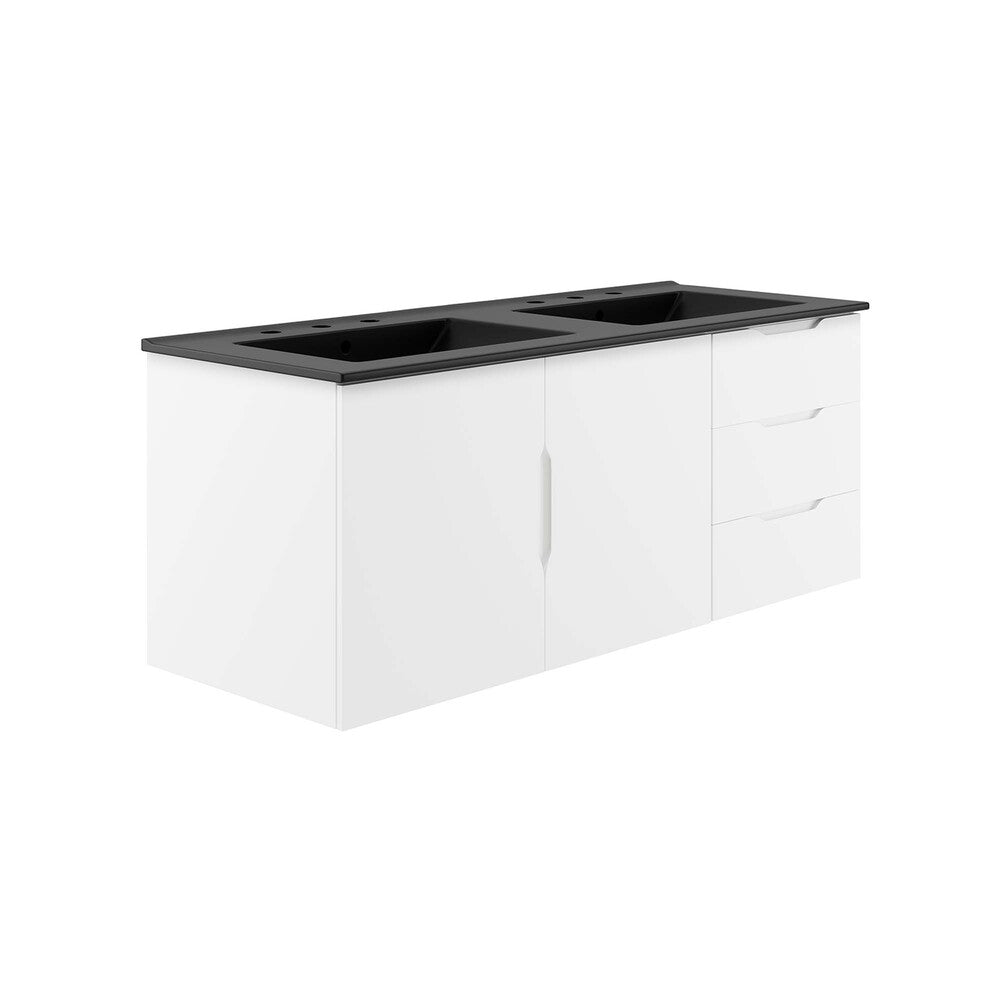 Modway EEI-5785 Vitality 48" Double Sink Bathroom Vanity