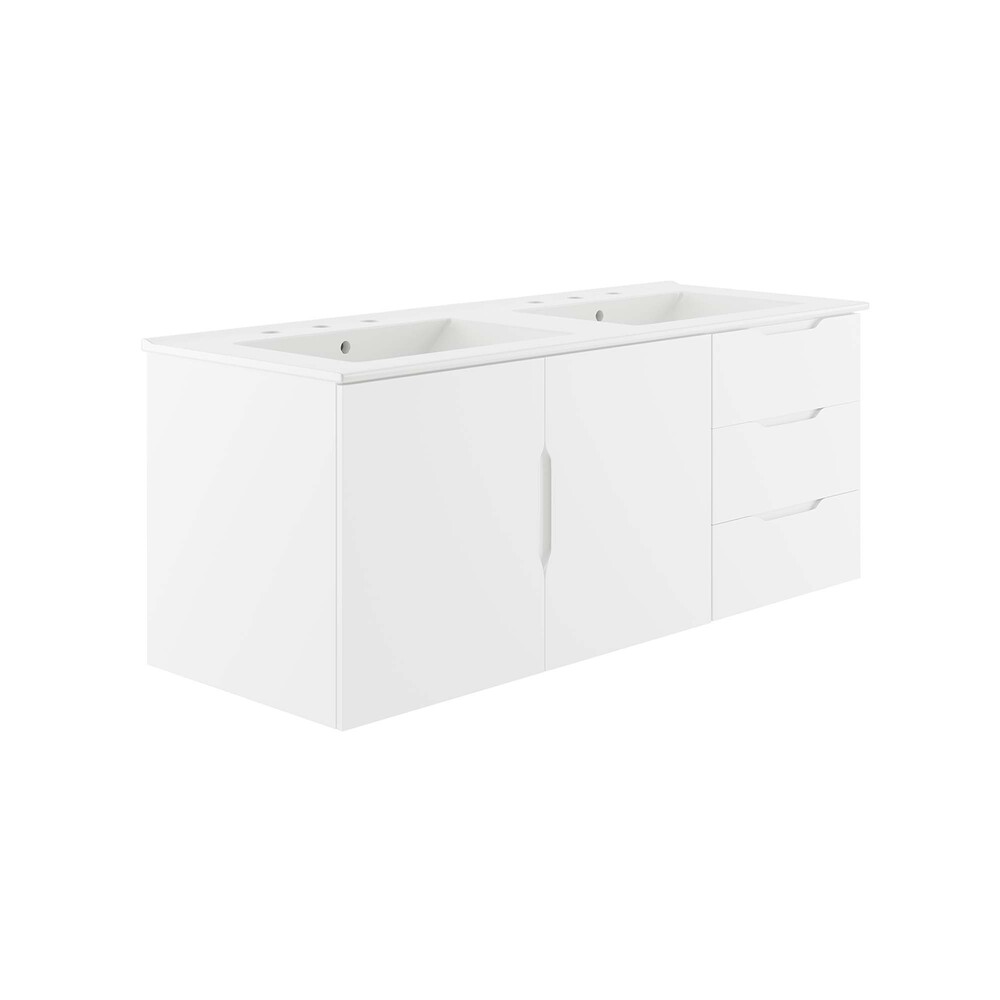 Modway EEI-5785 Vitality 48" Double Sink Bathroom Vanity