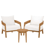 Modway EEI-5835 Brisbane 3-Piece Teak Wood Outdoor Patio Set