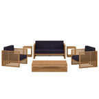 Modway EEI-5836 Carlsbad 6-Piece Teak Wood Outdoor Patio Set