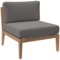 Modway EEI-5856 Clearwater Outdoor Patio Teak Wood Armless Chair