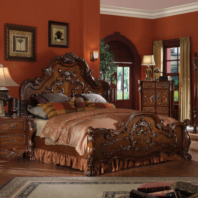 ACME 12134CK Dresden California King Bed, Cherry Oak (1Set/3Ctn)