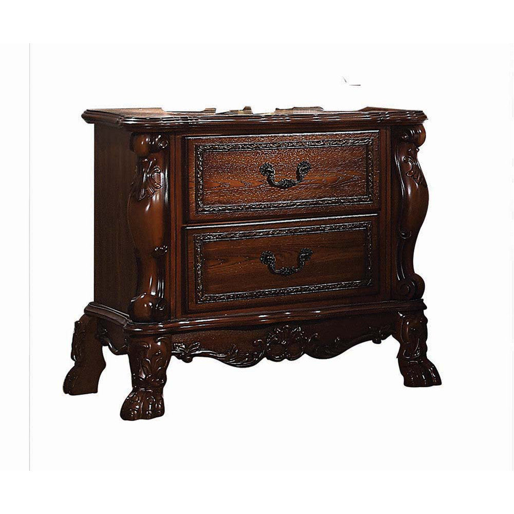 ACME 12143 Dresden Nightstand, Cherry Oak