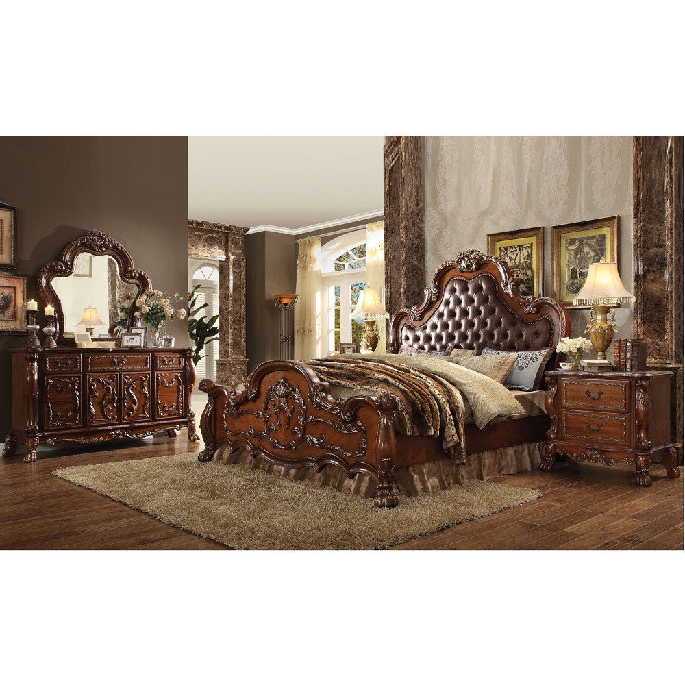 ACME 12144 Dresden Mirror, Cherry Oak