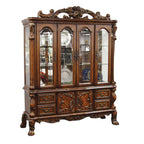 ACME 12155 Dresden Hutch & Buffet, Cherry Oak (1Set/2Ctn)