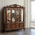 ACME 12155 Dresden Hutch & Buffet, Cherry Oak (1Set/2Ctn)