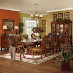 ACME 12155 Dresden Hutch & Buffet, Cherry Oak (1Set/2Ctn)