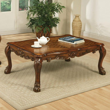 ACME 12165 Dresden Coffee Table, Cherry Oak