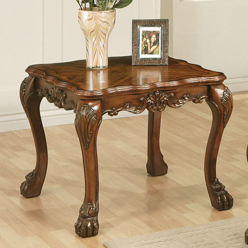 ACME 12166 Dresden End Table, Cherry Oak
