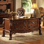ACME 12169 Dresden Executive Desk, Cherry Oak