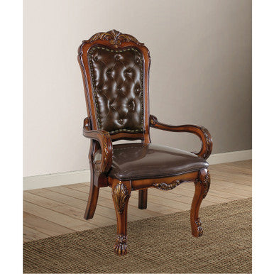 ACME 12170 Dresden Executive Chair, PU & Cherry Oak
