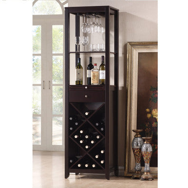 ACME 12244 Casey Wine Cabinet, Wenge