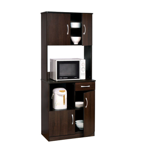 ACME 12258 Quintus Kitchen Cabinet, Espresso (1Set/2Ctn)