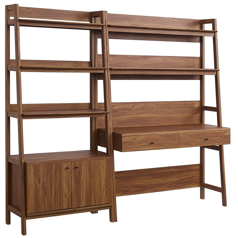 Modway EEI-6112 Bixby 2-Piece Wood Office Desk and Bookshelf