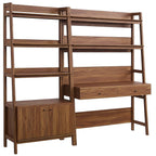Modway EEI-6112 Bixby 2-Piece Wood Office Desk and Bookshelf