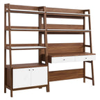 Modway EEI-6112 Bixby 2-Piece Wood Office Desk and Bookshelf