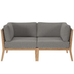 Modway EEI-6119 Clearwater Outdoor Patio Teak Wood Loveseat