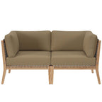 Modway EEI-6119 Clearwater Outdoor Patio Teak Wood Loveseat