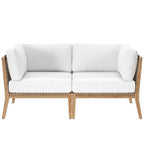 Modway EEI-6119 Clearwater Outdoor Patio Teak Wood Loveseat