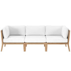Modway EEI-6120 Clearwater Outdoor Patio Teak Wood Sofa