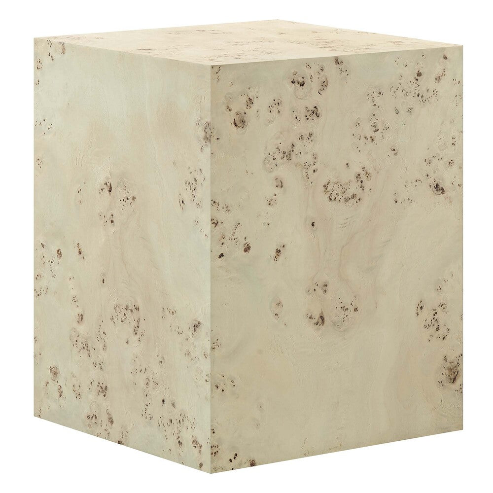 Modway EEI-6273 Cosmos 16" Square Burl Wood Side Table