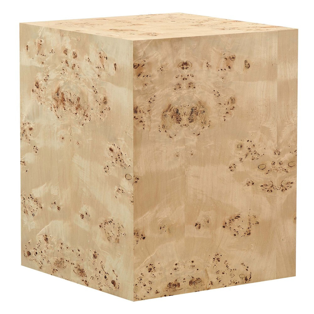 Modway EEI-6273 Cosmos 16" Square Burl Wood Side Table