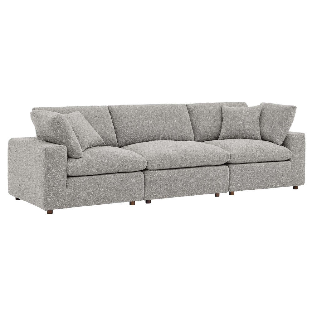 Modway EEI-6362 Commix Down Filled Overstuffed Boucle Fabric 3-Seater Sofa