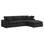 Modway EEI-6363 Commix 4-Piece Down Filled Overstuffed Boucle Fabric Sectional Sofa