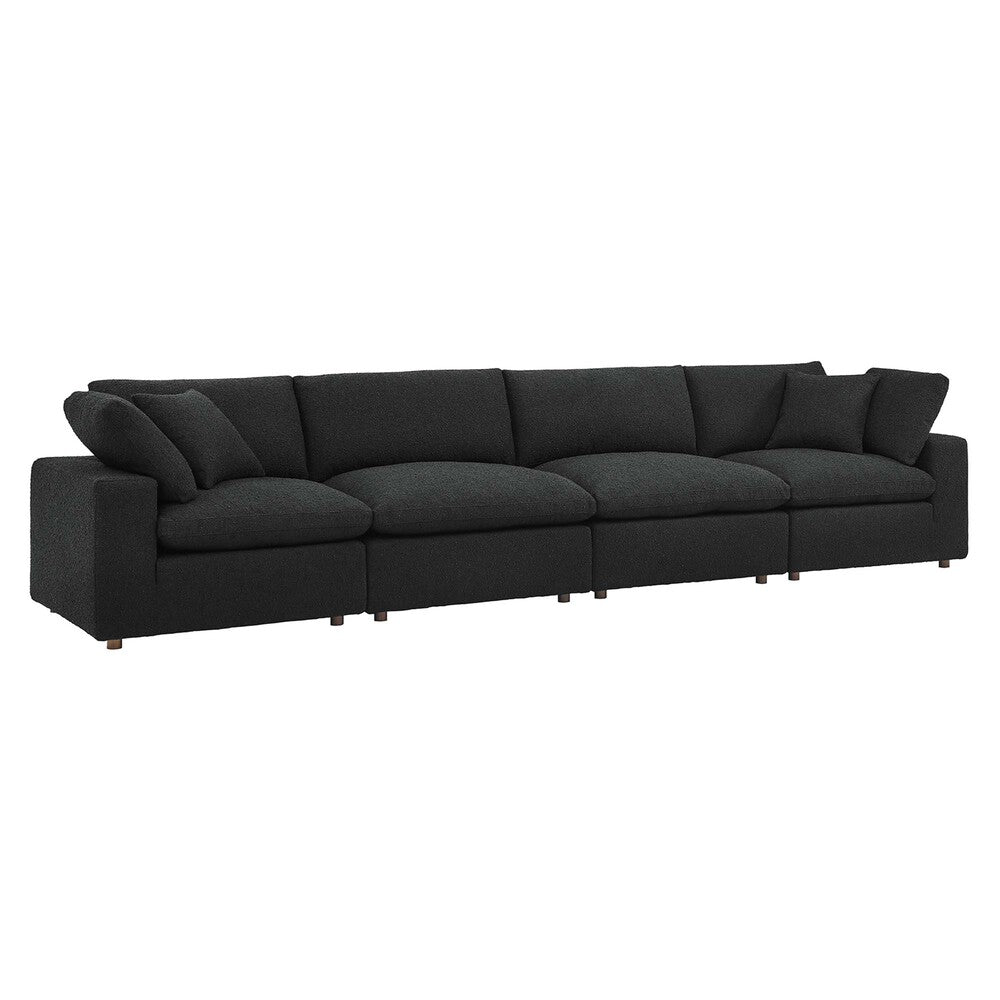 Modway EEI-6364 Commix Down Filled Overstuffed Boucle Fabric 4-Seater Sofa