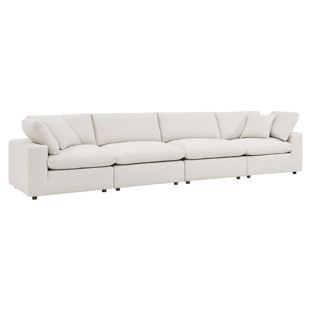 Modway EEI-6364 Commix Down Filled Overstuffed Boucle Fabric 4-Seater Sofa