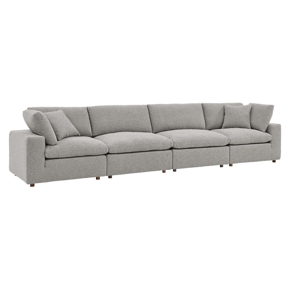 Modway EEI-6364 Commix Down Filled Overstuffed Boucle Fabric 4-Seater Sofa