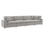 Modway EEI-6364 Commix Down Filled Overstuffed Boucle Fabric 4-Seater Sofa