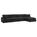 Modway EEI-6365 Commix 5-Piece Down Filled Overstuffed Boucle Fabric Sectional Sofa