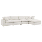Modway EEI-6365 Commix 5-Piece Down Filled Overstuffed Boucle Fabric Sectional Sofa
