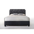 ACME 14347EK Ireland II Eastern King Bed (Button Tufted), Black PU (1Set/2Ctn)