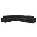 Modway EEI-6369 Commix 6-Piece Down Filled Overstuffed Boucle Fabric Sectional Sofa