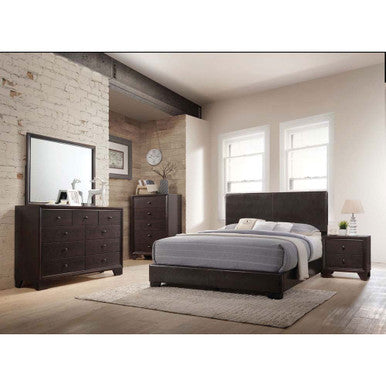 ACME 14370Q Ireland III Queen Bed (Panel), Brown PU (1Set/2Ctn)