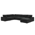 Modway EEI-6370 Commix 7-Piece Down Filled Overstuffed Boucle Sectional Sofa