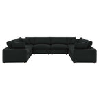 Modway EEI-6371 Commix 8-Piece Down Filled Overstuffed Boucle Fabric Sectional Sofa
