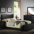 ACME 14440F Ireland III Full Bed (Panel), Black PU (1Set/2Ctn)
