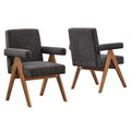 Modway EEI-6507 Lyra Fabric Dining Room Chair Set of 2