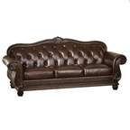 ACME 15030 Anondale Sofa, Espresso Top Grain Leather Match