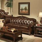 ACME 15030 Anondale Sofa, Espresso Top Grain Leather Match
