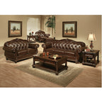 ACME 15030 Anondale Sofa, Espresso Top Grain Leather Match