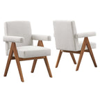 Modway EEI-6507 Lyra Fabric Dining Room Chair Set of 2